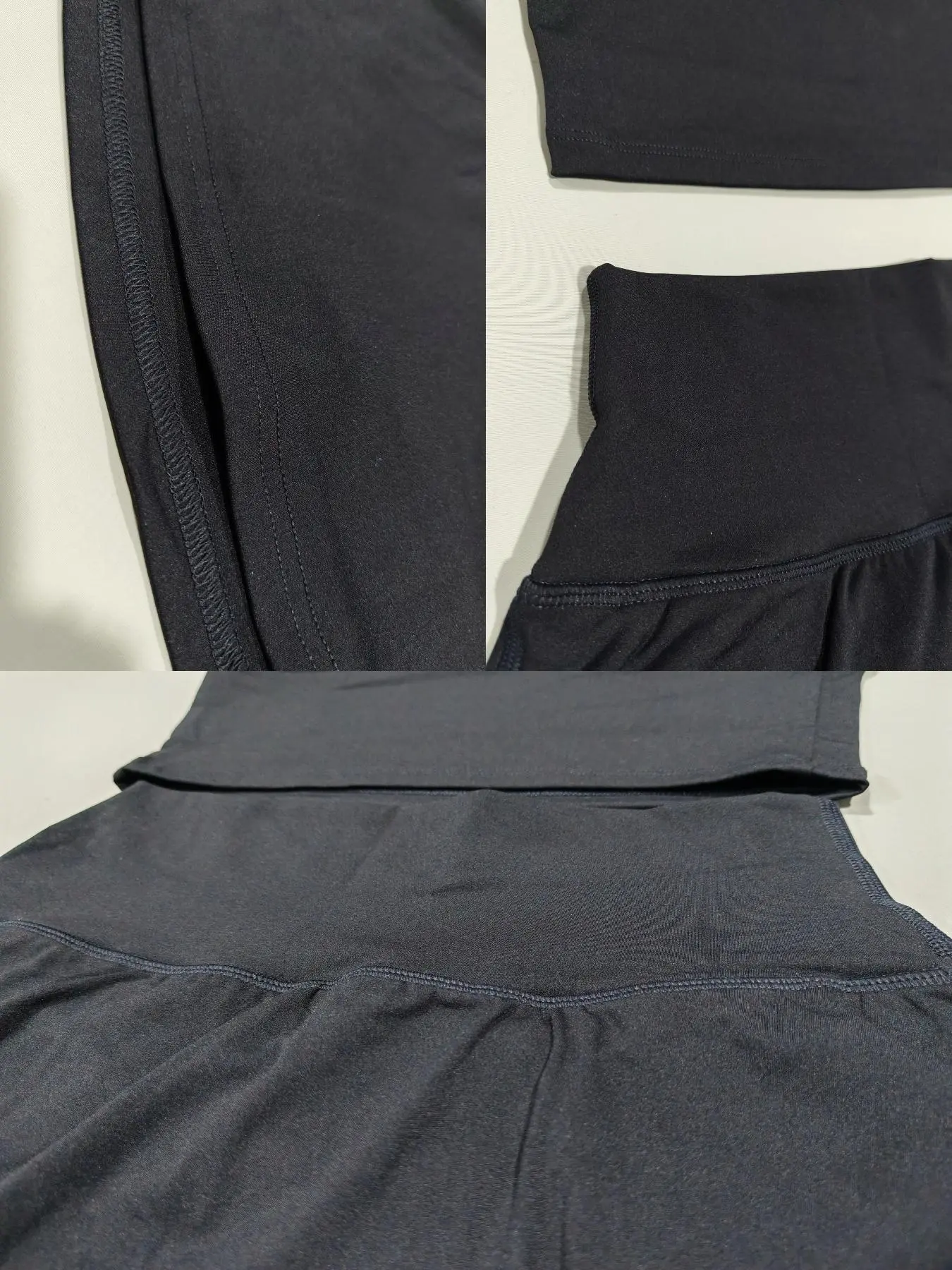 Women’s Solid Crop Halter Top & Pocket Skort Set, Black (S-XL) - Image 9