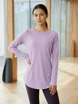 Women's Sports Yoga Workout Top Quick-Dry Polyester Spandex