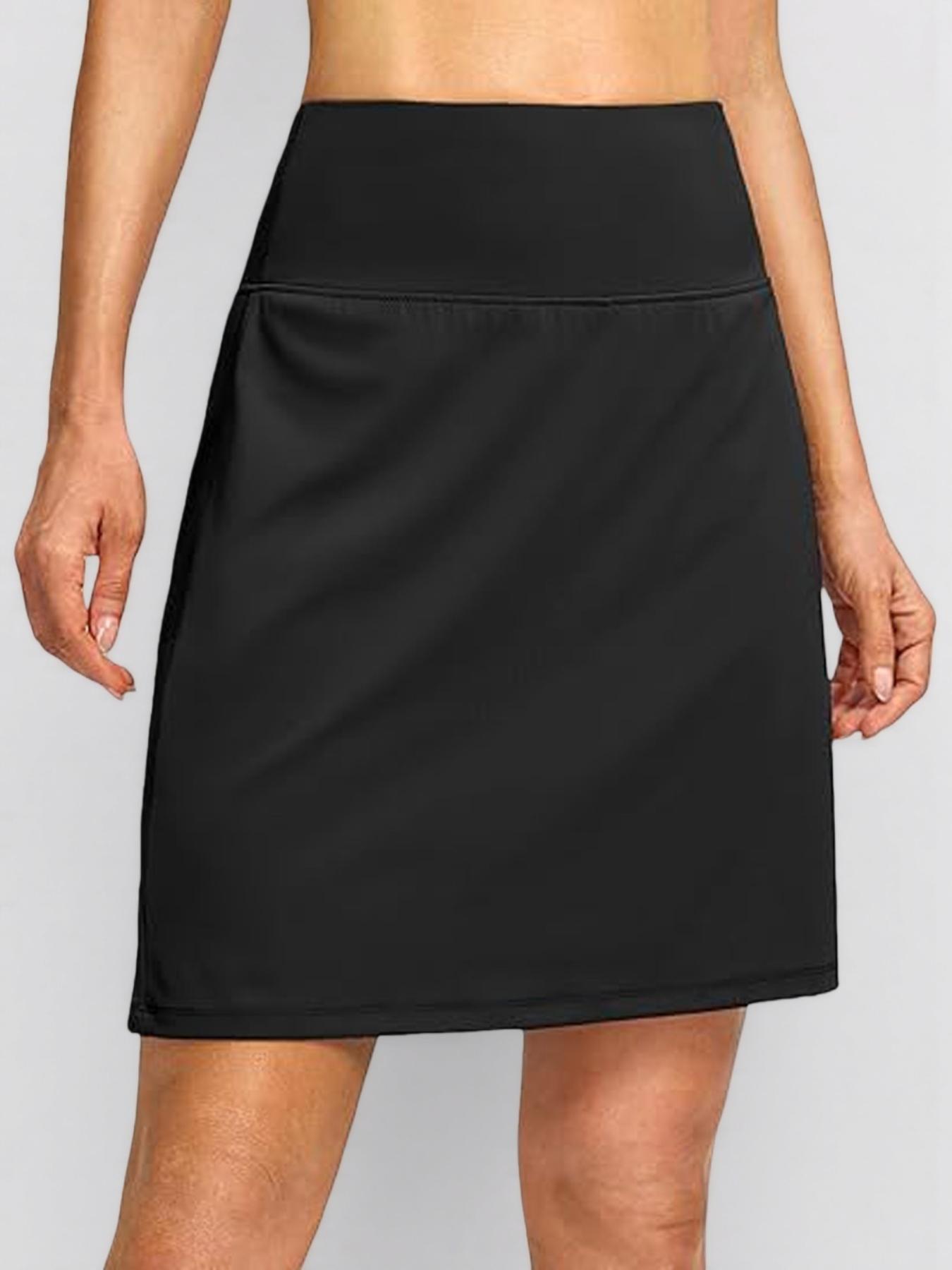 Women's High-Waist Slim Fit Sporty Skort with Quick-Dry Fabric and Pockets - Image 12