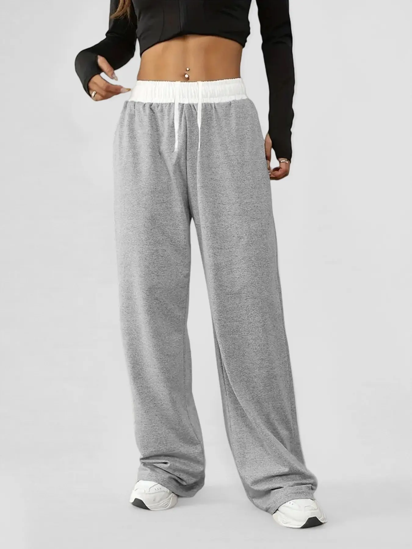 Women's High-Waist Colorblock Sweatpants