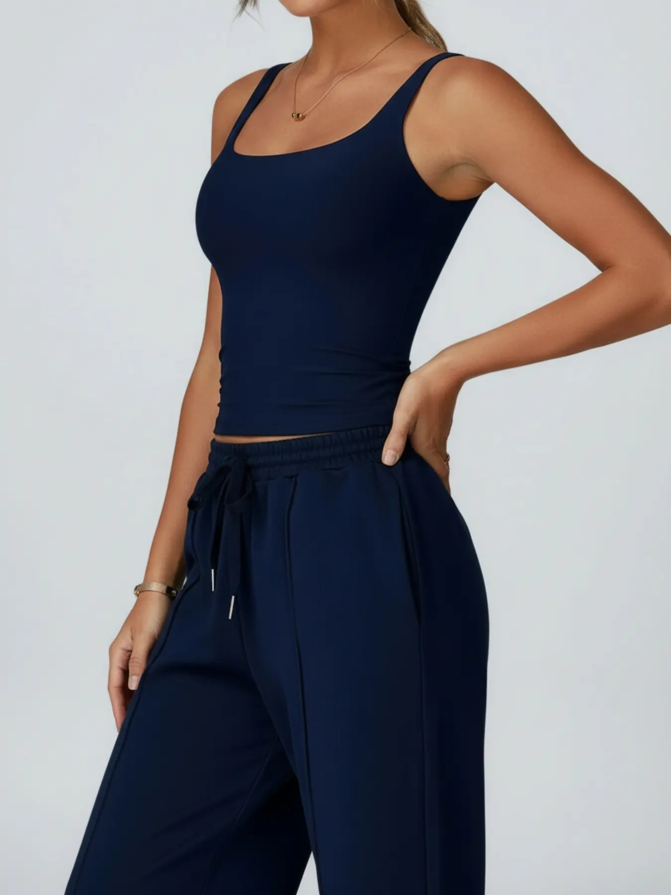 Women’s Solid Color Yoga Vest Slim-Fit Quick-Dry Sports Top