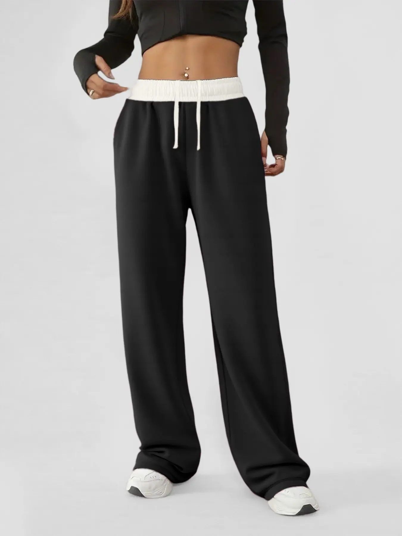 Women's High-Waist Colorblock Sweatpants - Image 6