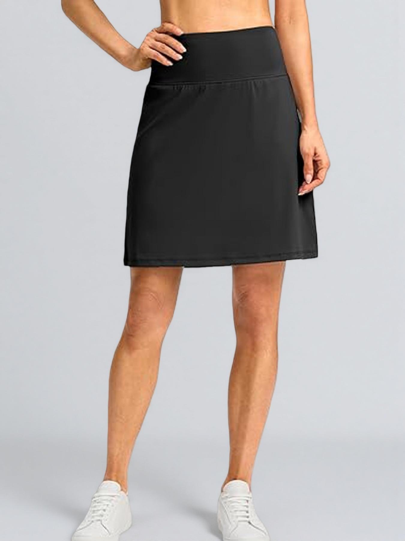 Women's High-Waist Slim Fit Sporty Skort with Quick-Dry Fabric and Pockets - Image 13