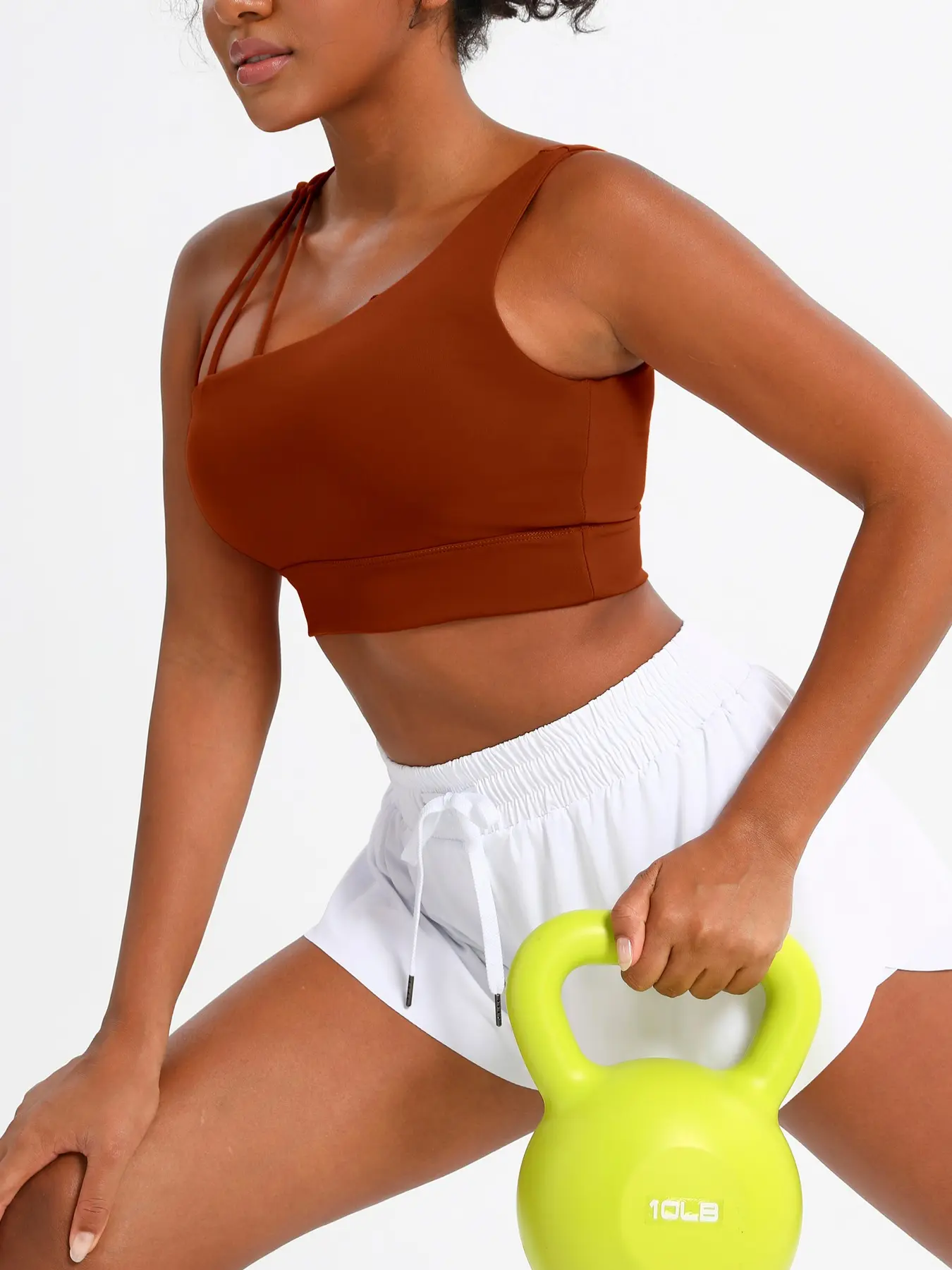 Women's Solid Color Stretch Sport Bras for Yoga and Fitness - Image 6