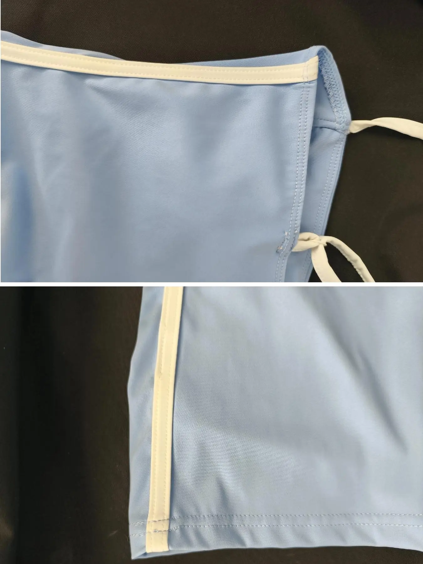 Women's Sleeveless Tennis Dress with Shorts, Light Blue - Image 9