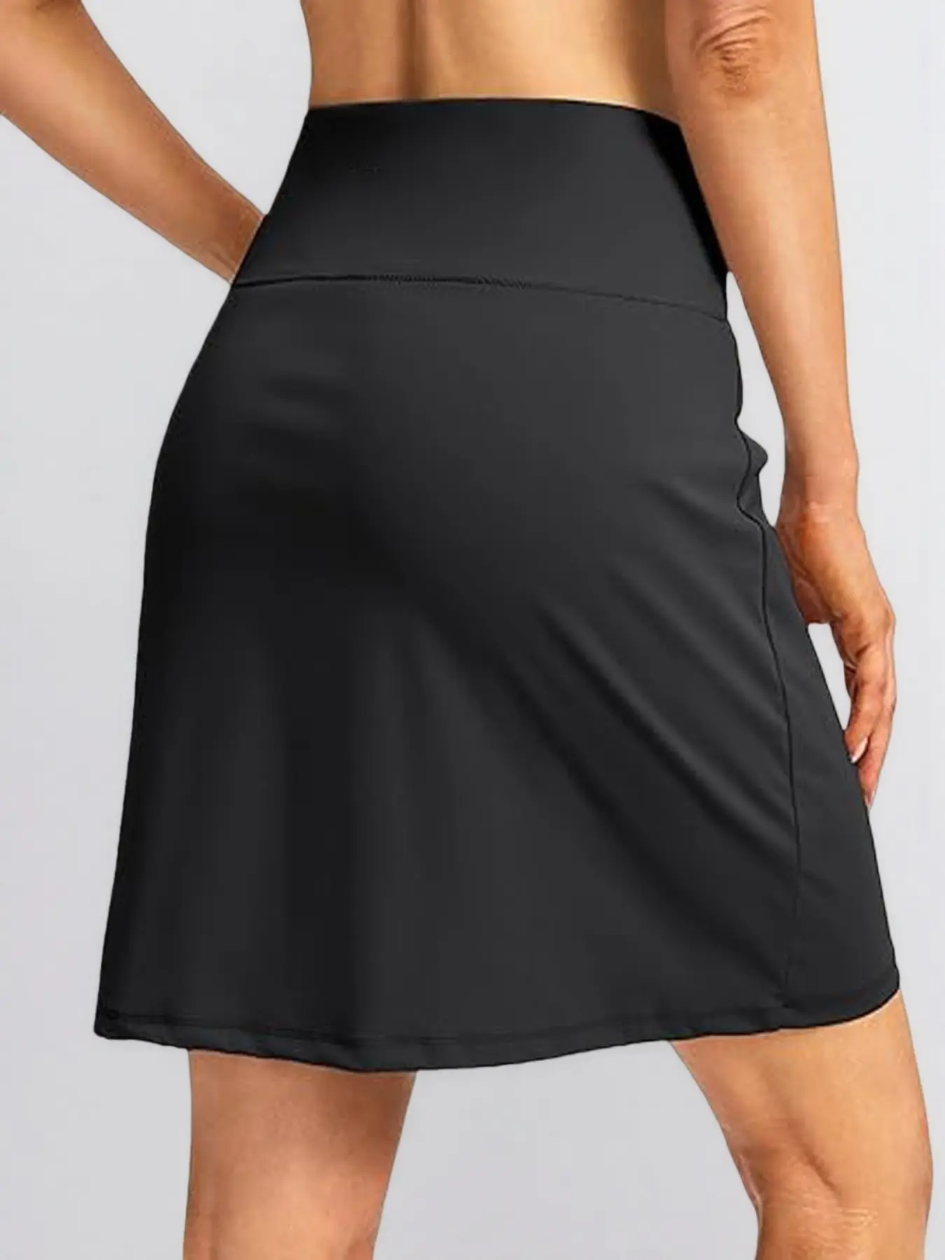 Women's High-Waist Slim Fit Sporty Skort with Quick-Dry Fabric and Pockets - Image 6