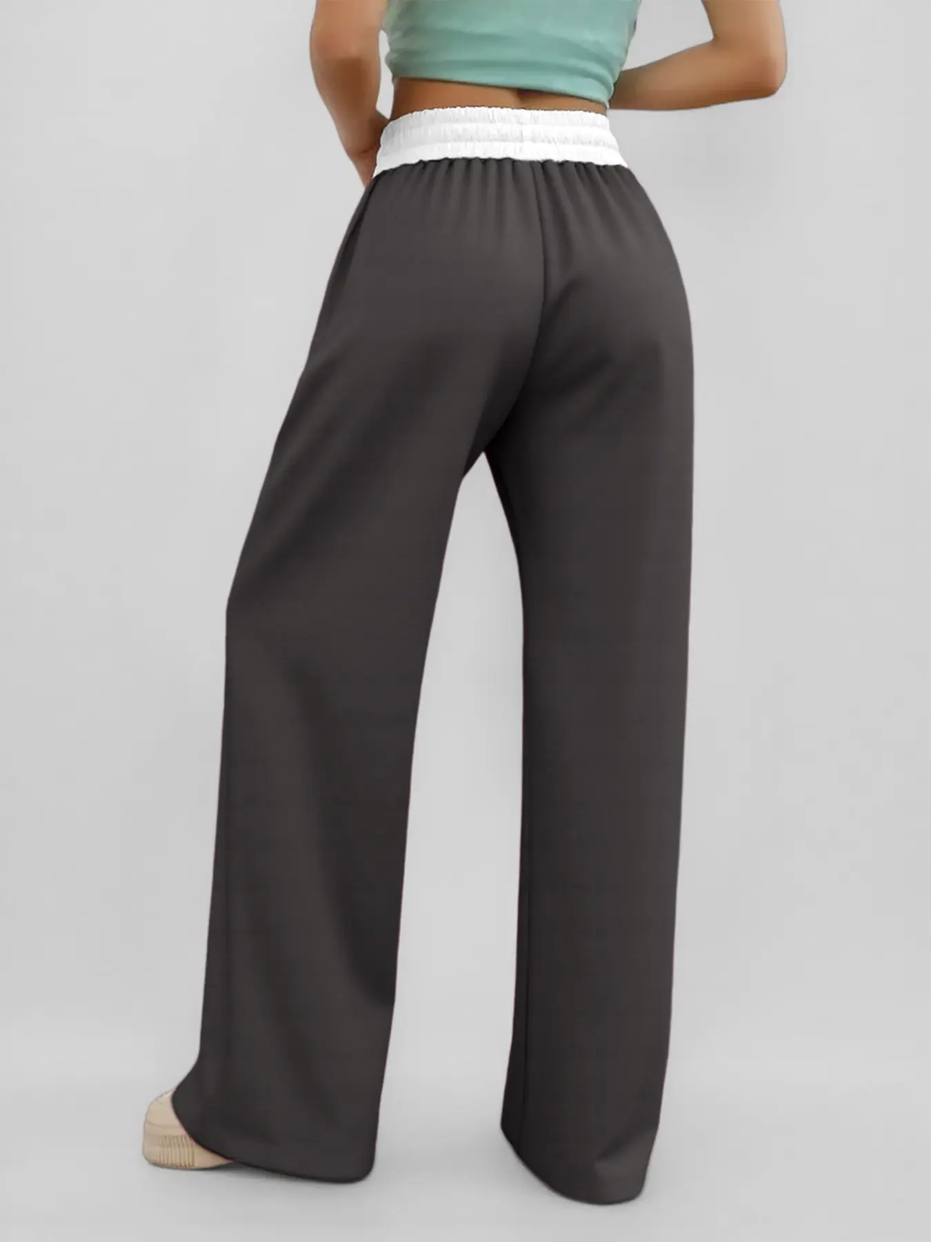 Women's Colorblock High-Waisted Sweatpants - Image 7
