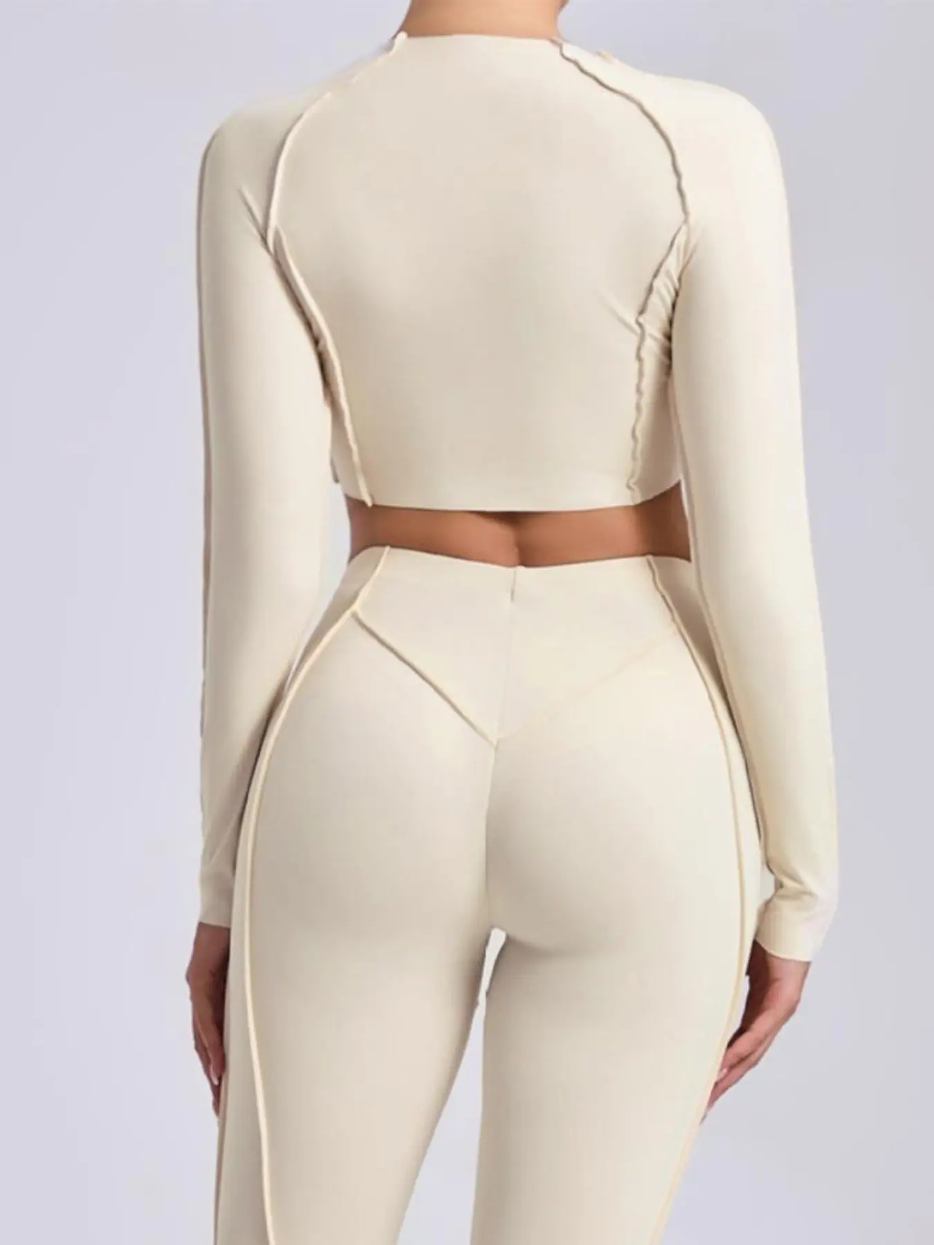 Women's Quick-Dry Tight Long-Sleeve Yoga Top, Fall/Winter - Image 2