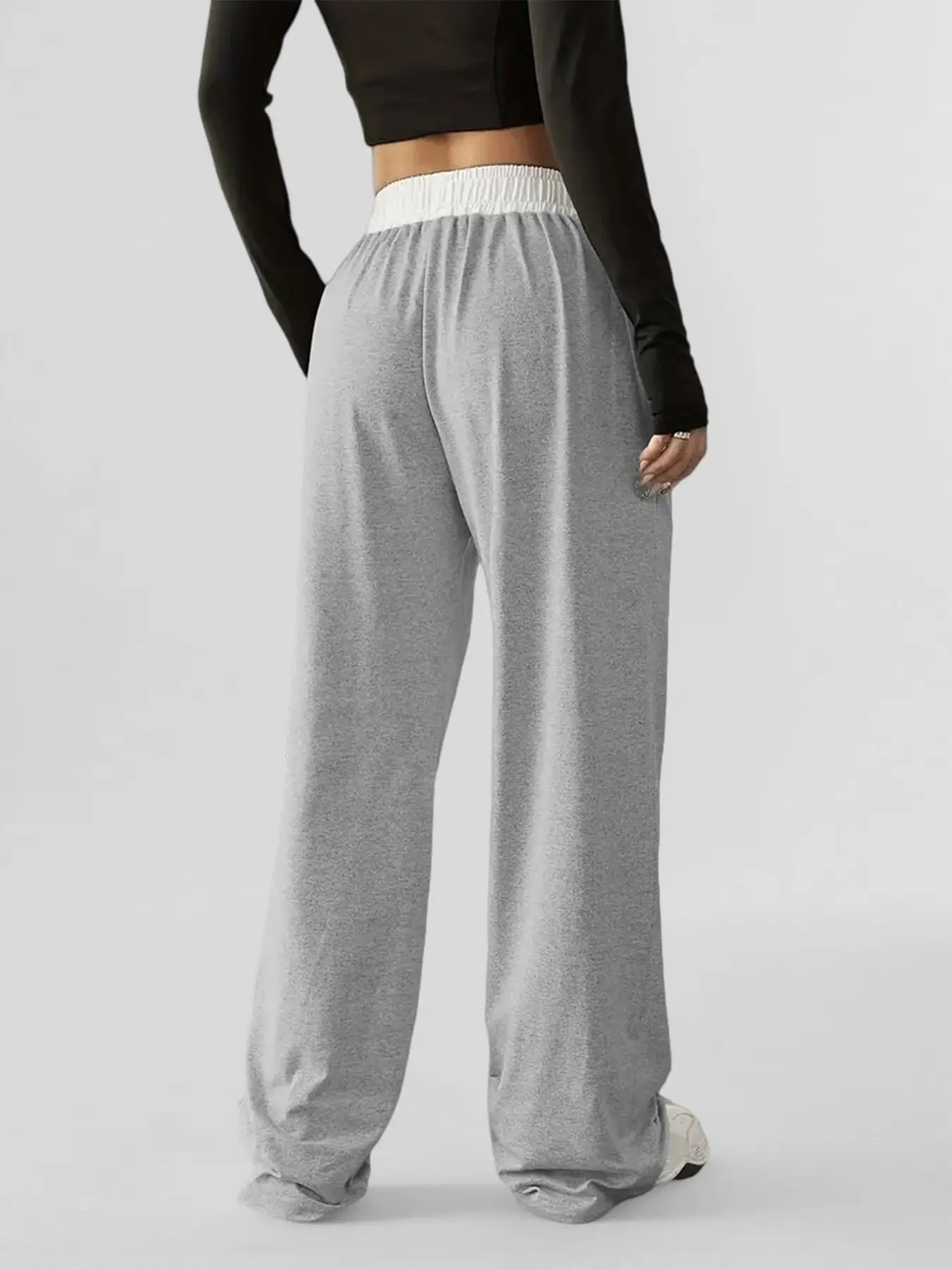 Women's Colorblock High-Waisted Sweatpants - Image 8