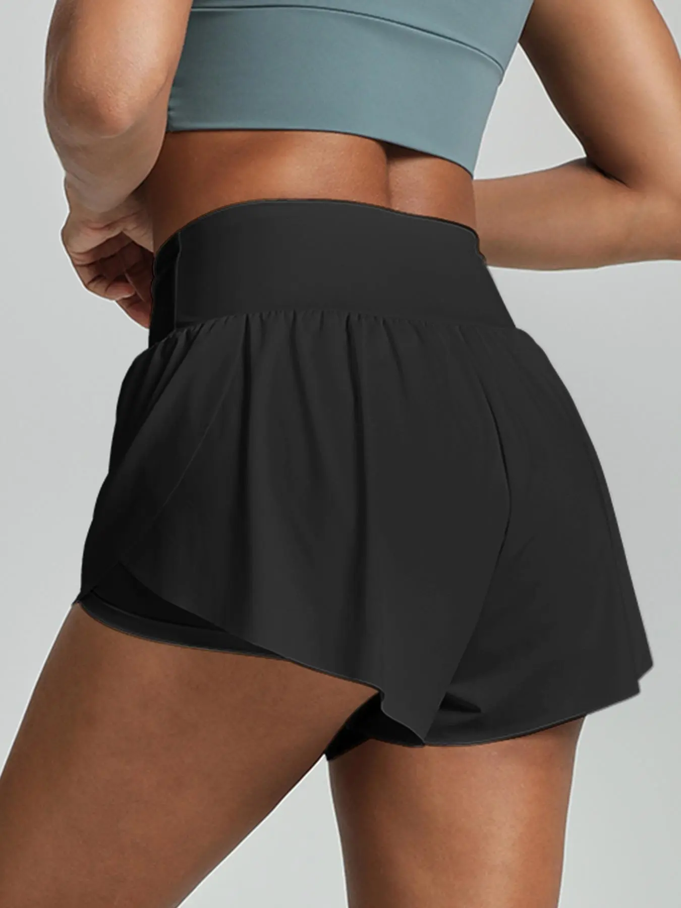 iVery High Waist Quick-Drying Yoga Shorts for Women - Image 9