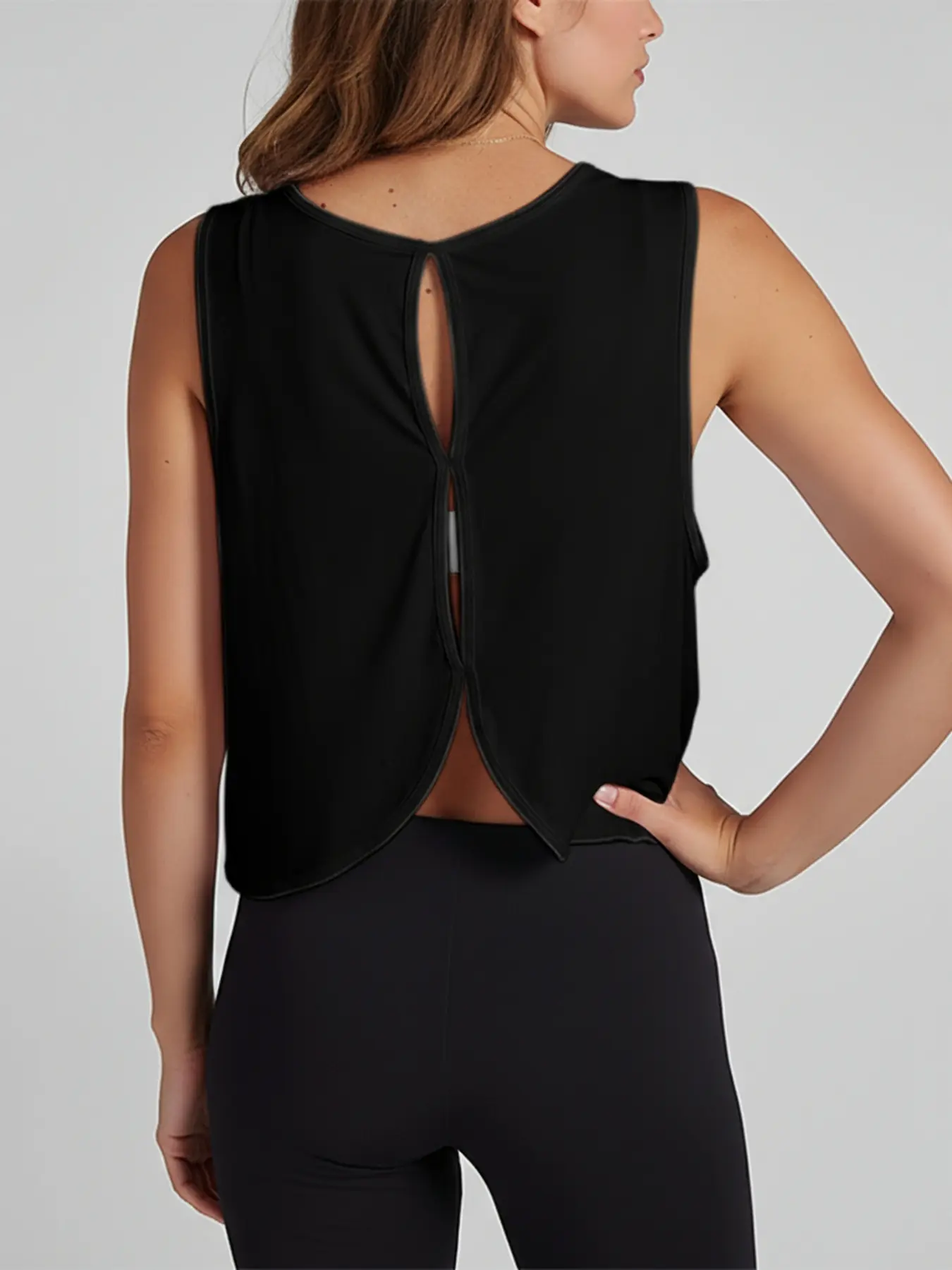 Women's Cut Out Back Sports Tank Top Vest