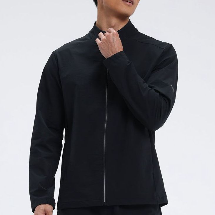 Arrival Gym Fitness Wear Causal Sports Coat For Men Windproof 88%nylon 12%spandex Outdoor Zip Up Winter Men - Image 2