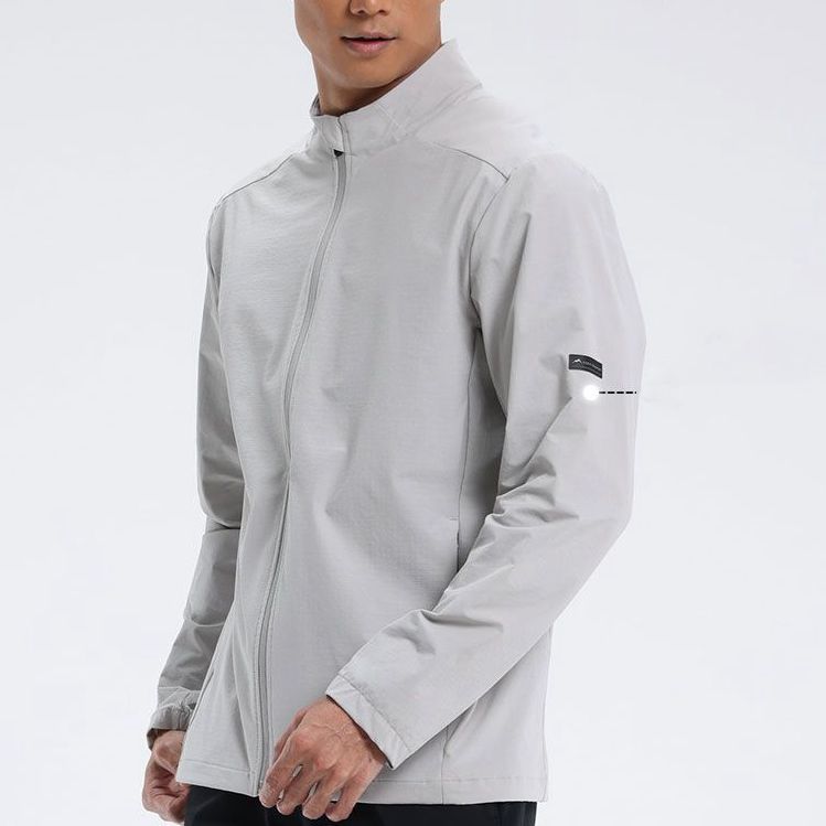Arrival Gym Fitness Wear Causal Sports Coat For Men Windproof 88%nylon 12%spandex Outdoor Zip Up Winter Men - Image 4