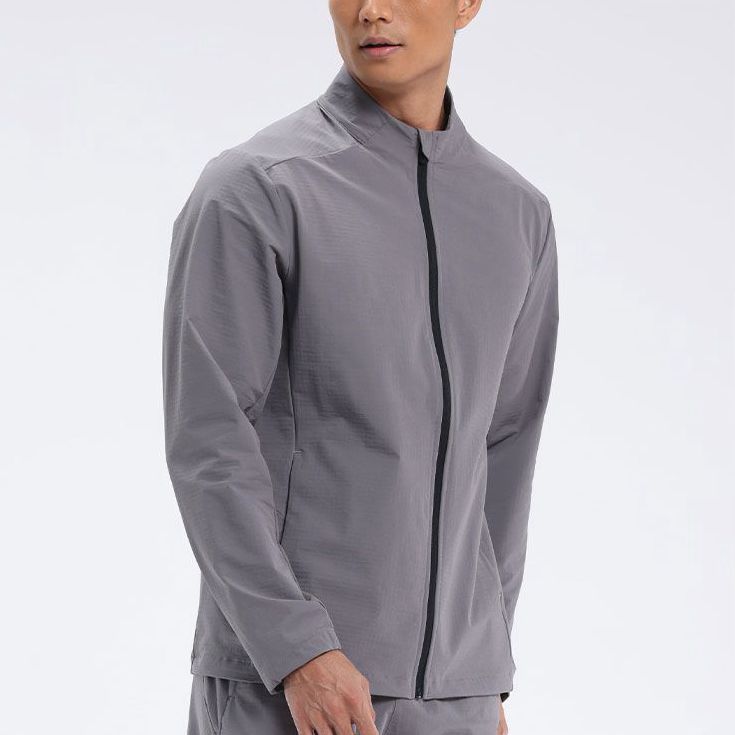 Arrival Gym Fitness Wear Causal Sports Coat For Men Windproof 88%nylon 12%spandex Outdoor Zip Up Winter Men - Image 3