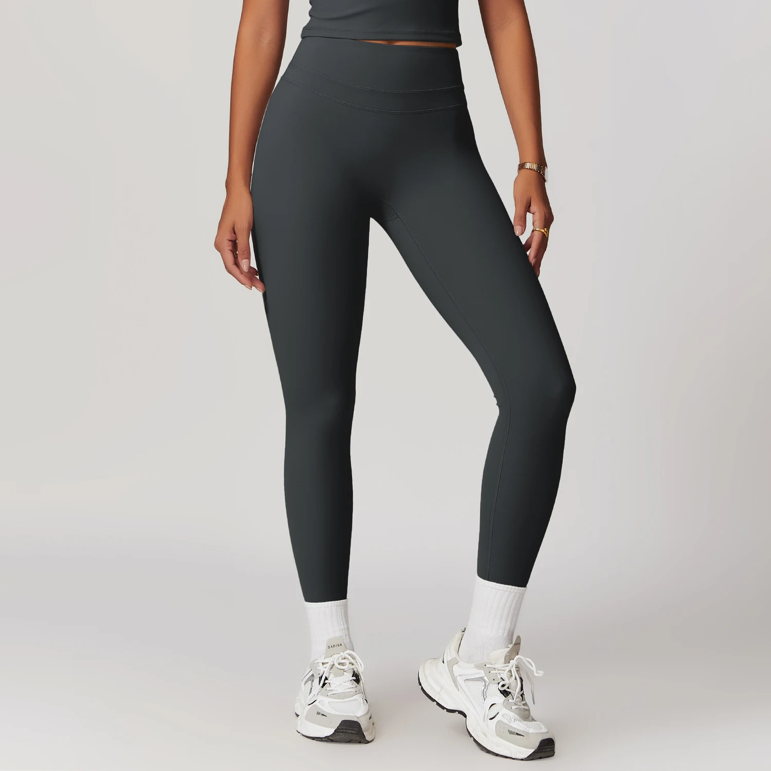 Oem New Activewear Women Gym Suit Detachable Chest Pads Bra Short Sleeve Shirts High Waist Leggings Fitness Sets For Ladies - Image 24