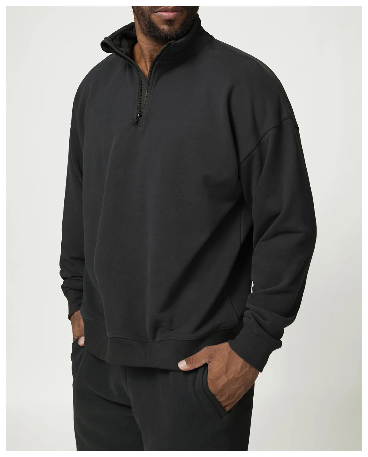 Hot Sports Quick Dry Half Zip Men's Long Sleeve Running Shirt Breathable Crew Neck Long Sleeve Jersey Gym Fitness Long Sleeve - Image 9