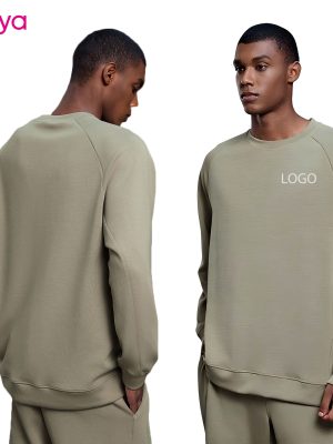 Men's Regular Sleeve Sweatshirts Casual Loose Fit Pullover Crewneck Lightweight Black Top Comfy Fall Winter Daily Wear