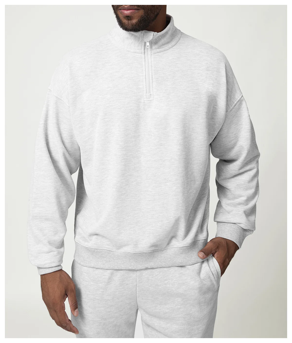 Hot Sports Quick Dry Half Zip Men's Long Sleeve Running Shirt Breathable Crew Neck Long Sleeve Jersey Gym Fitness Long Sleeve - Image 10