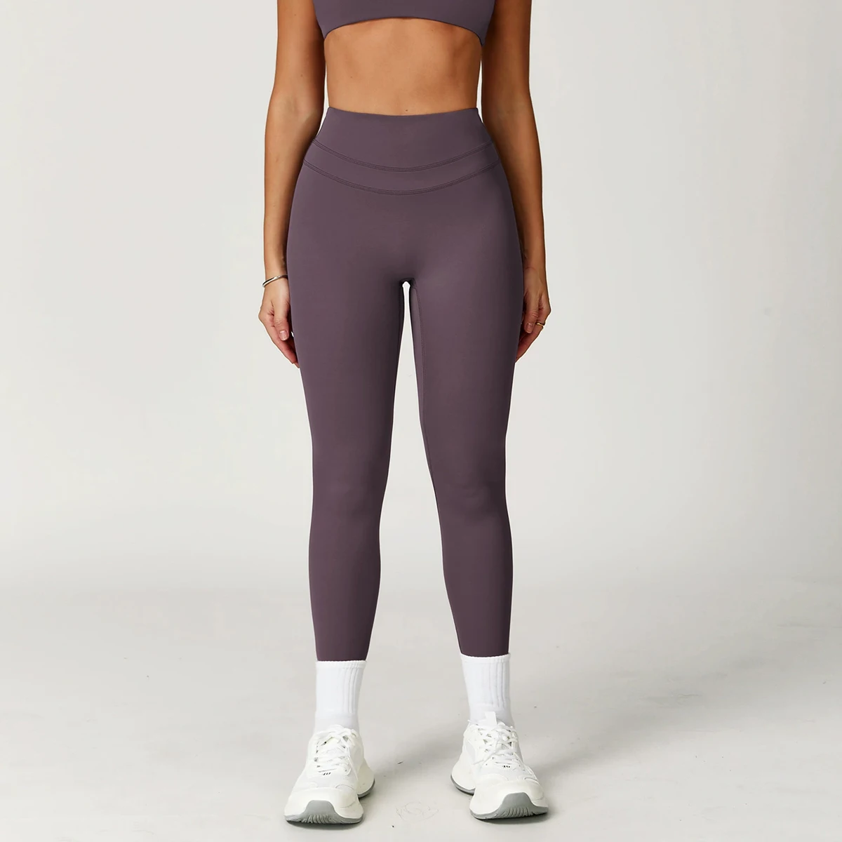Oem New Activewear Women Gym Suit Detachable Chest Pads Bra Short Sleeve Shirts High Waist Leggings Fitness Sets For Ladies - Image 43