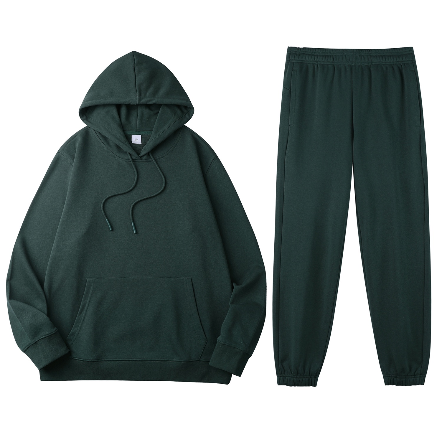 Heavyweight 320g Mens And Womens Terry Pullover Hooded Sweatshirt Sports Sweatpants 2 Piece Suit Casual Tracksuit Set For Unisex - Image 19