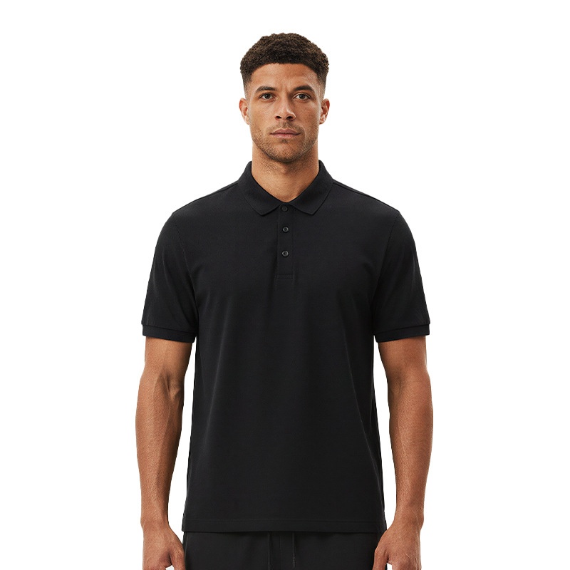 Men's Moisture Wicking Quick Dry Breathable Stretch Lightweight Loose Fit Soft Short Sleeve Gym Training Active Polo Shirt - Image 5