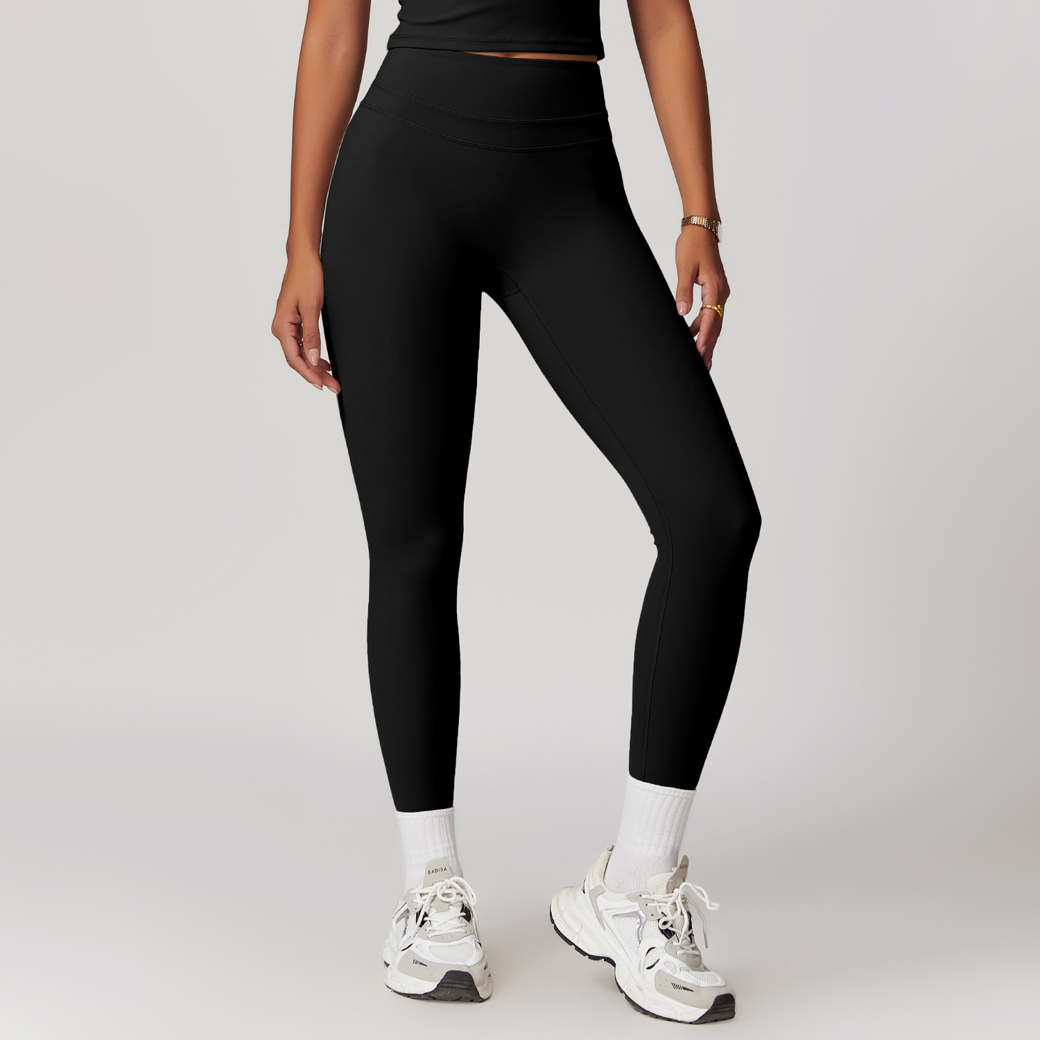 Oem New Activewear Women Gym Suit Detachable Chest Pads Bra Short Sleeve Shirts High Waist Leggings Fitness Sets For Ladies - Image 23