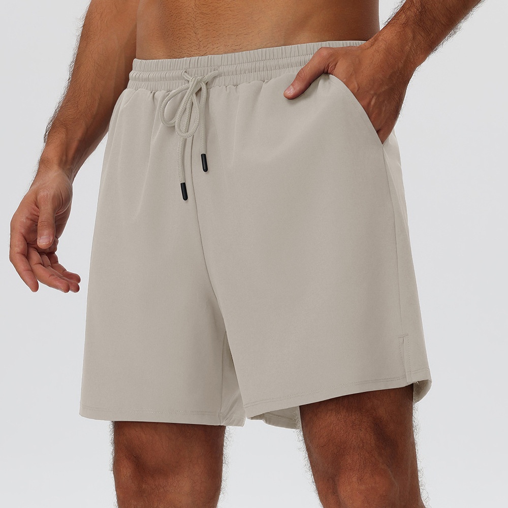 Comfort Quick Dry Breathable Lightweight Stretch Drawstring Loose Fit 2-in-1 Shorts With Built-in Liner Side Slits For Men - Image 7