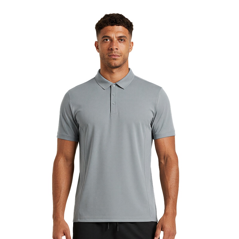 Men's Moisture Wicking Quick Dry Breathable Stretch Lightweight Loose Fit Soft Short Sleeve Gym Training Active Polo Shirt - Image 6