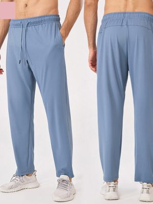 Men's Spring Autumn Jogger Pants Thick Breathable Relaxed Fit Pants with Drawstring Waist for Sports Running Gym Outdoor