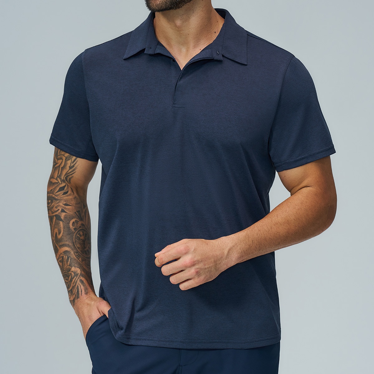 Men's Golf Polo Shirt Quick Dry Breathable Lite Soft Short Sleeve Moisture Wicking Shirt Fitness Outdoor Casual Sports Gym - Image 5