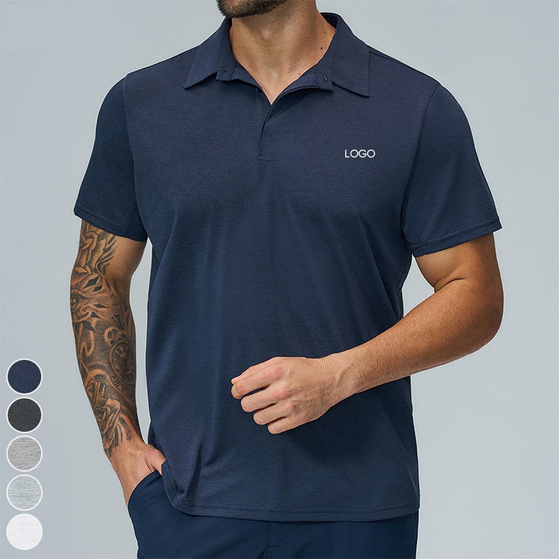 Men's Golf Polo Shirt Quick Dry Breathable Lite Soft Short Sleeve Moisture Wicking Shirt Fitness Outdoor Casual Sports Gym - Image 3