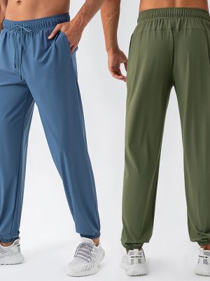 Loose Sport Trousers Quick Dry High Elastic Outdoor Jogger Casual Running Fitness Trousers Jogger Pants For Men