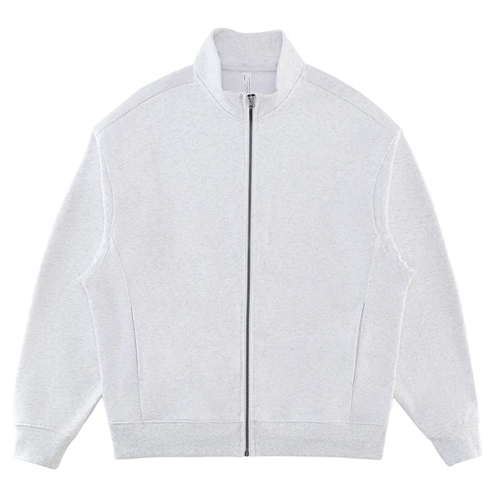 Polyester/Cotton Men's Pullover Hoodie Custom Logo Design Puff Embroidery Print Stand Collar Streetwear Waterproof Windproof - Image 12