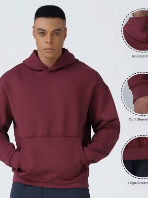 High Quality Custom Logo Comfortable Heavyweight Hoodie Oversized Soft Pullover Hoodies Streetwear Cotton Hooded For Men