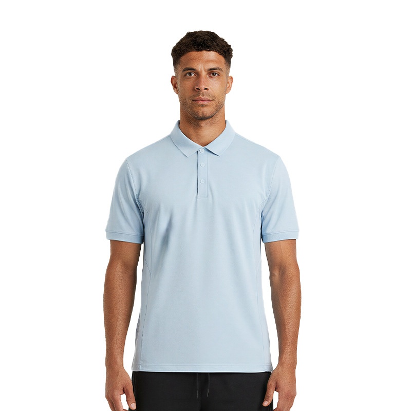 Men's Moisture Wicking Quick Dry Breathable Stretch Lightweight Loose Fit Soft Short Sleeve Gym Training Active Polo Shirt - Image 7