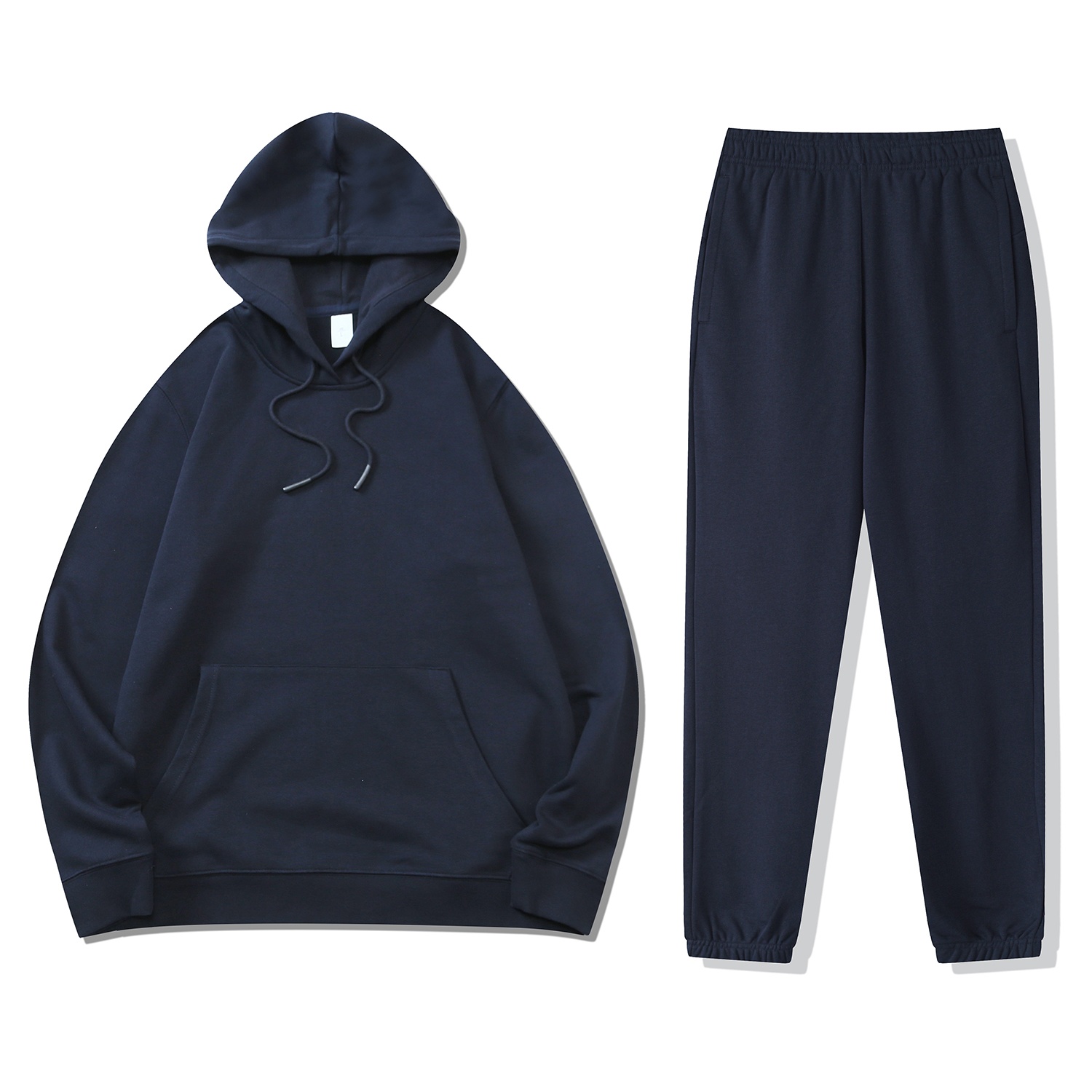 Heavyweight 320g Mens And Womens Terry Pullover Hooded Sweatshirt Sports Sweatpants 2 Piece Suit Casual Tracksuit Set For Unisex - Image 15