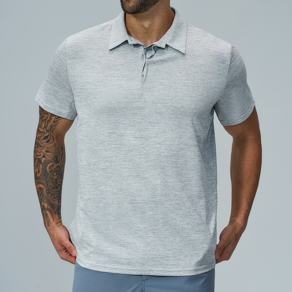 Men's Golf Polo Shirt Quick Dry Breathable Lite Soft Short Sleeve Moisture Wicking Shirt Fitness Outdoor Casual Sports Gym - Image 8