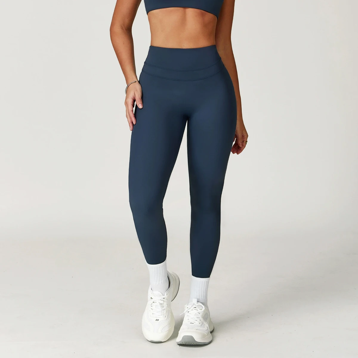 Oem New Activewear Women Gym Suit Detachable Chest Pads Bra Short Sleeve Shirts High Waist Leggings Fitness Sets For Ladies - Image 42
