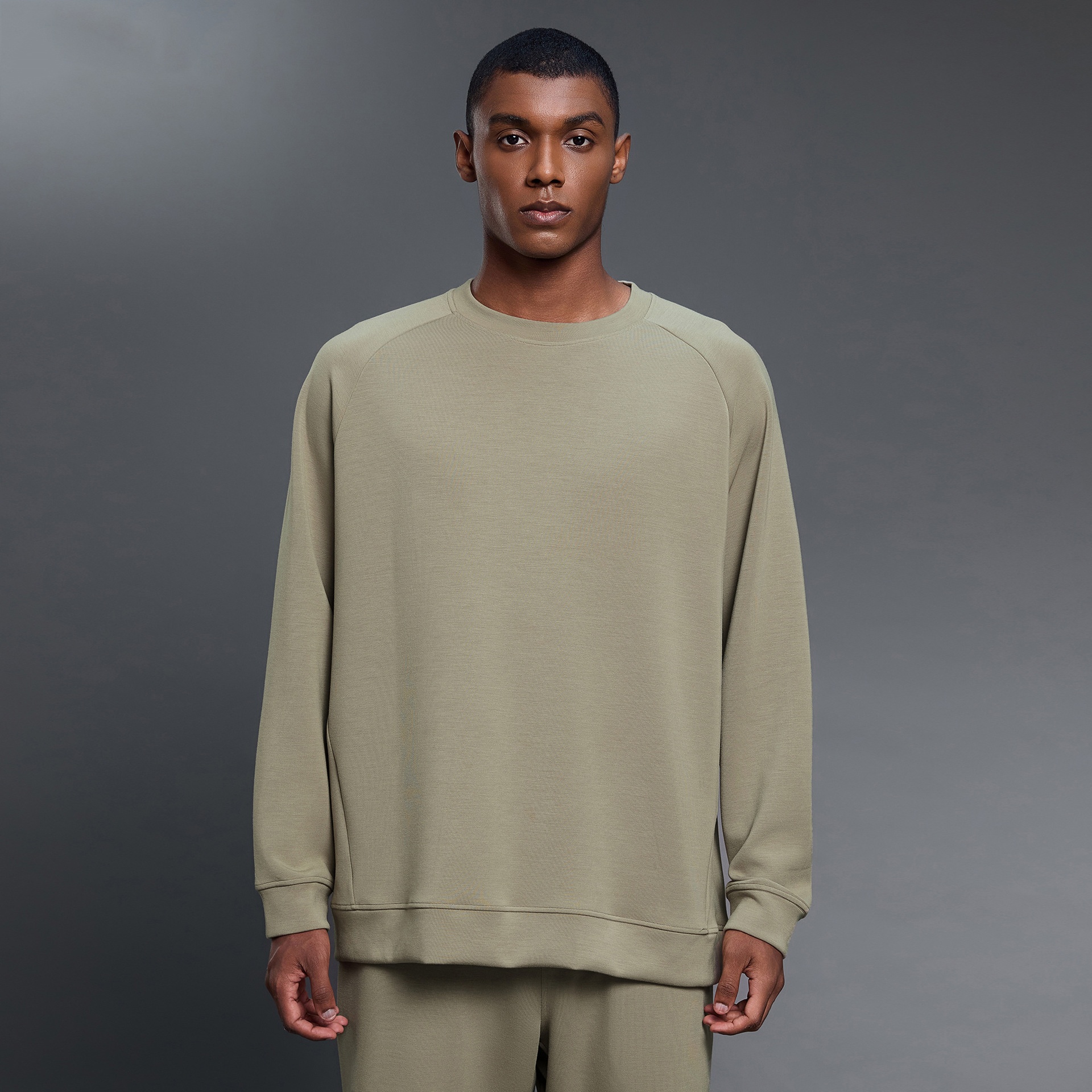 Men's Regular Sleeve Sweatshirts Casual Loose Fit Pullover Crewneck Lightweight Black Top Comfy Fall Winter Daily Wear - Image 7
