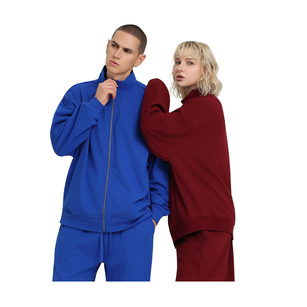 Polyester/Cotton Men's Pullover Hoodie Custom Logo Design Puff Embroidery Print Stand Collar Streetwear Waterproof Windproof - Image 2