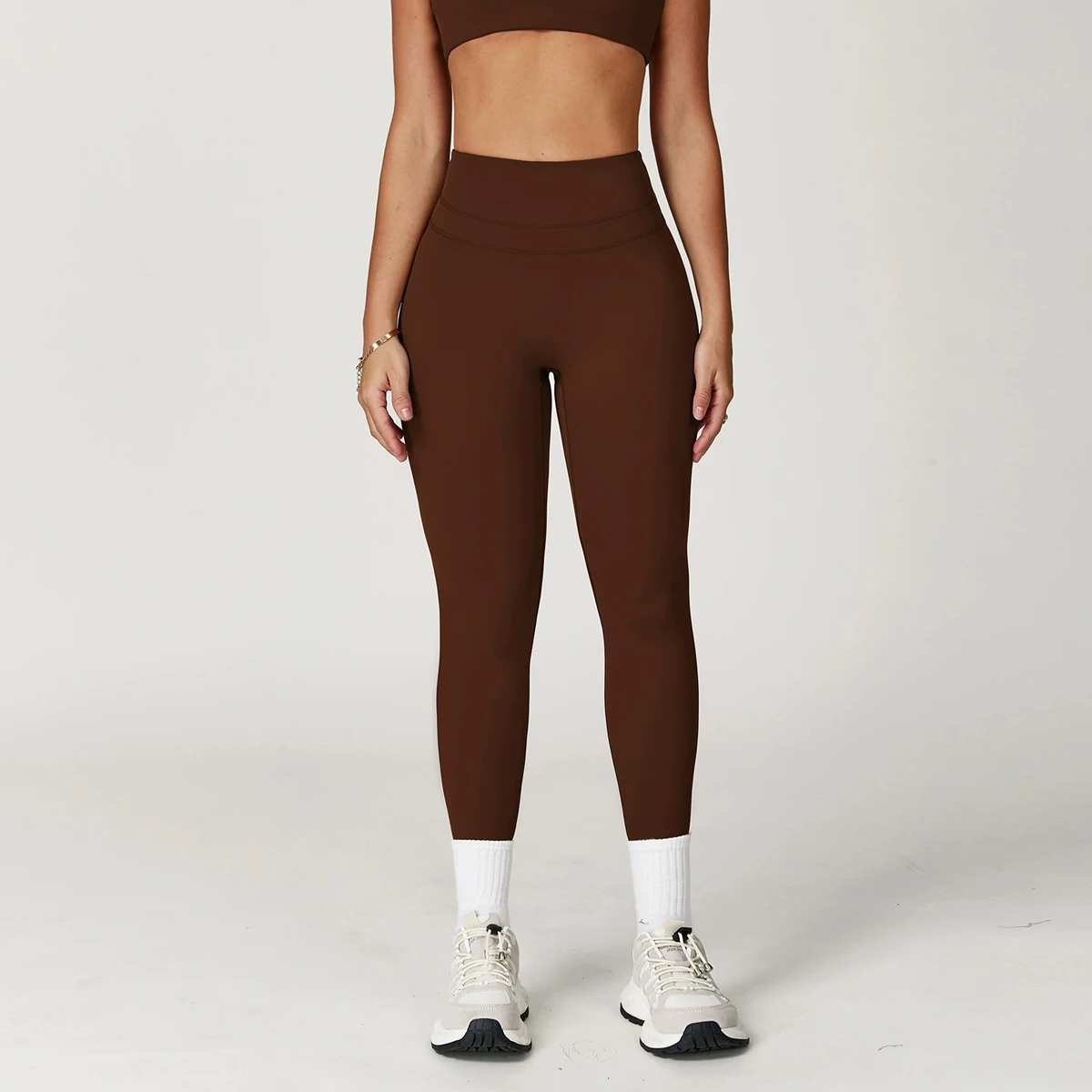 Oem New Activewear Women Gym Suit Detachable Chest Pads Bra Short Sleeve Shirts High Waist Leggings Fitness Sets For Ladies - Image 40
