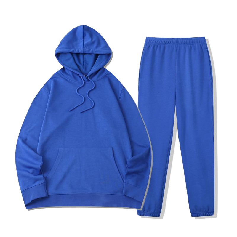 Heavyweight 320g Mens And Womens Terry Pullover Hooded Sweatshirt Sports Sweatpants 2 Piece Suit Casual Tracksuit Set For Unisex - Image 24