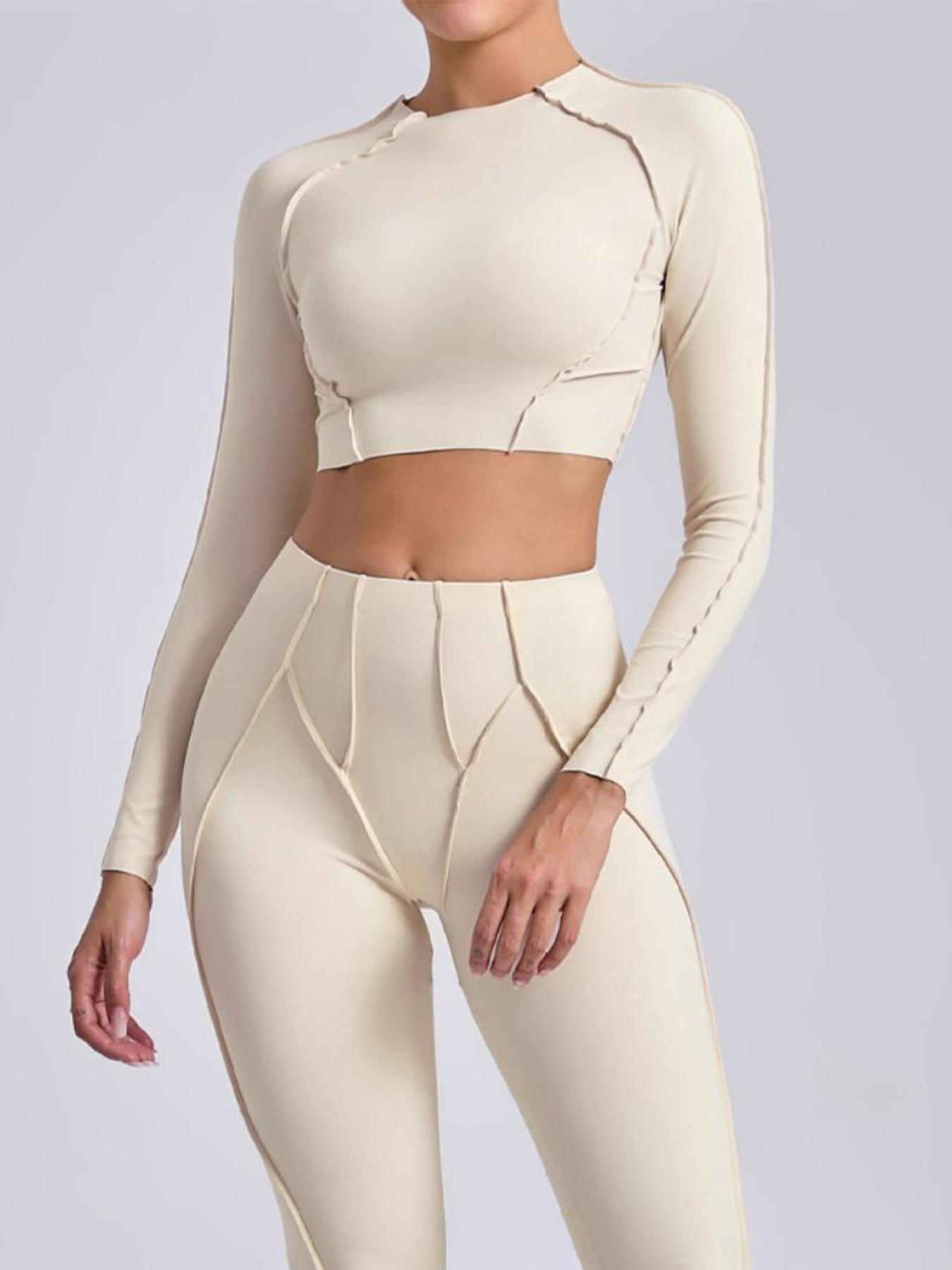 Women's Quick-Dry Tight Long-Sleeve Yoga Top, Fall/Winter - Image 18