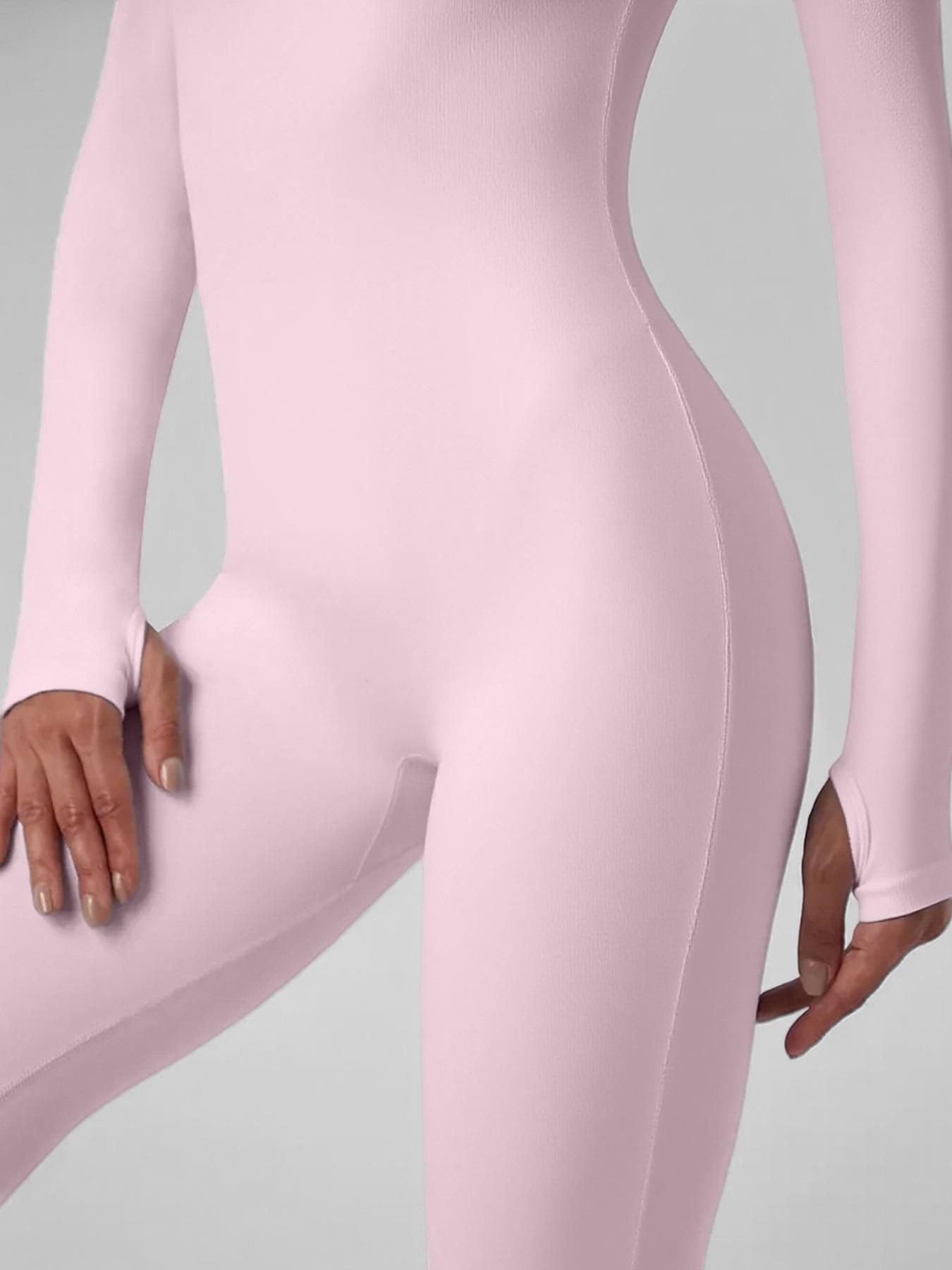 Women's Autumn and Winter Long-Sleeved Yoga Jumpsuit with Front Zipper - Image 15