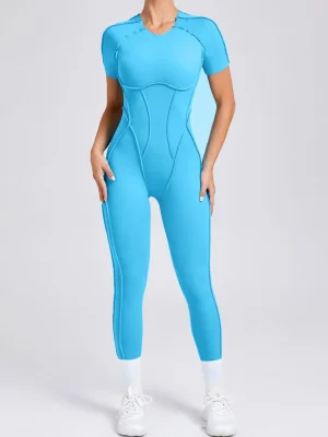 Women's 3D Back Cutout Sports Jumpsuit Interlock S-XL