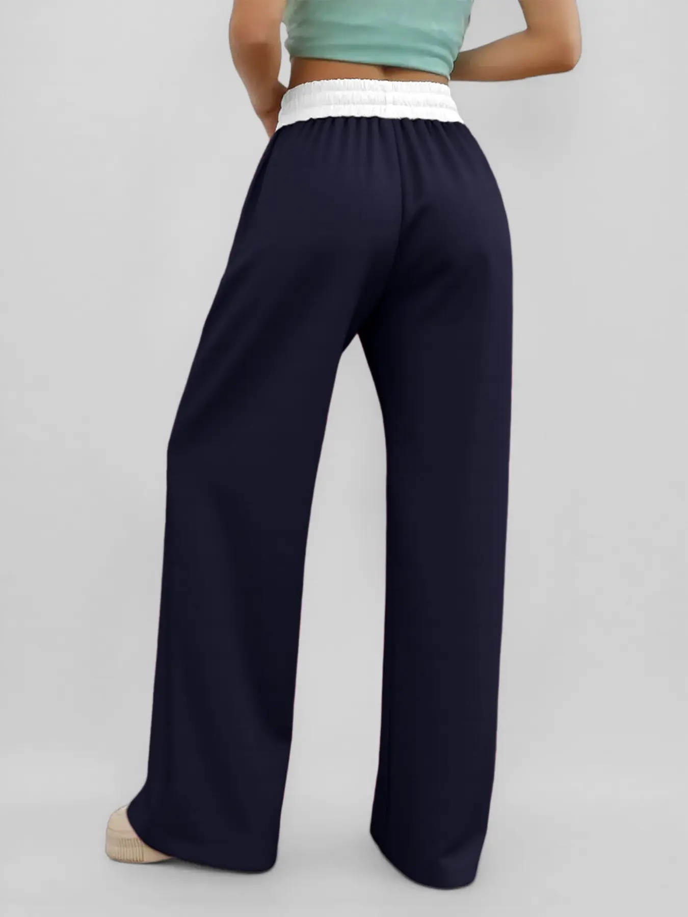 Women's High-Waist Colorblock Sweatpants - Image 9