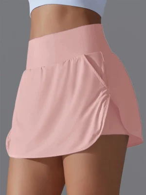 Women's High-Waisted Quick-Dry Tennis Skort for Summer Sports