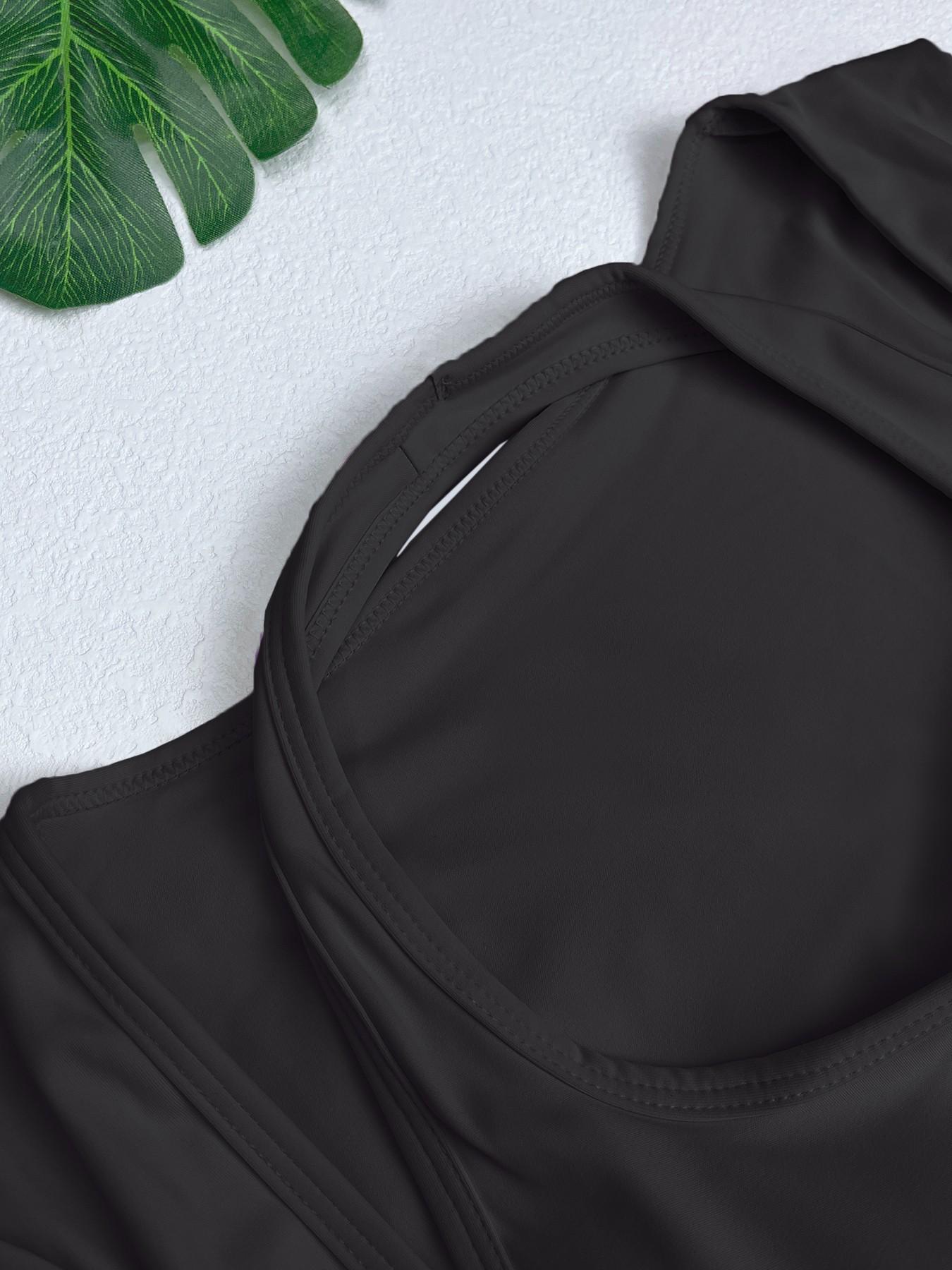 Women's Padded Fake Two-Piece Workout Top - Image 12