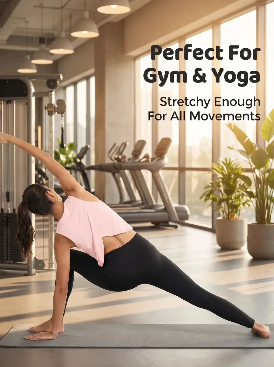 Activewear in use — yoga and gym training