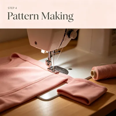 Sewing the first sample